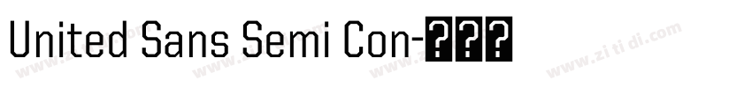 United Sans Semi Con字体转换